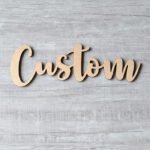 Custom wooden name signs