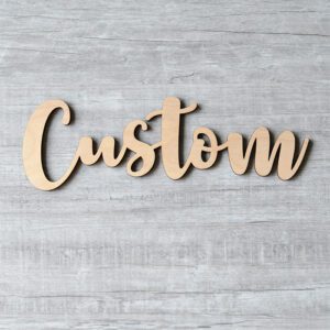 Custom wooden name signs