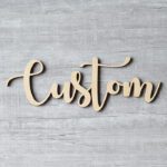 Custom wooden name signs