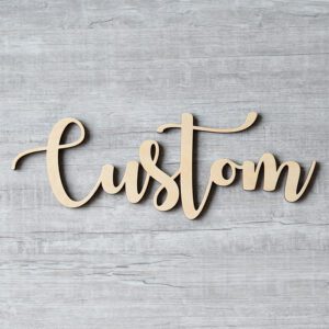 Custom wooden name signs