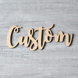 Custom wooden name signs