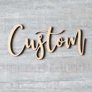 3D Wooden Letters